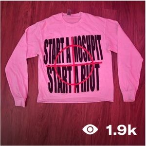 start a mosh pit start a riot streetwear Long Sleeve Shirt